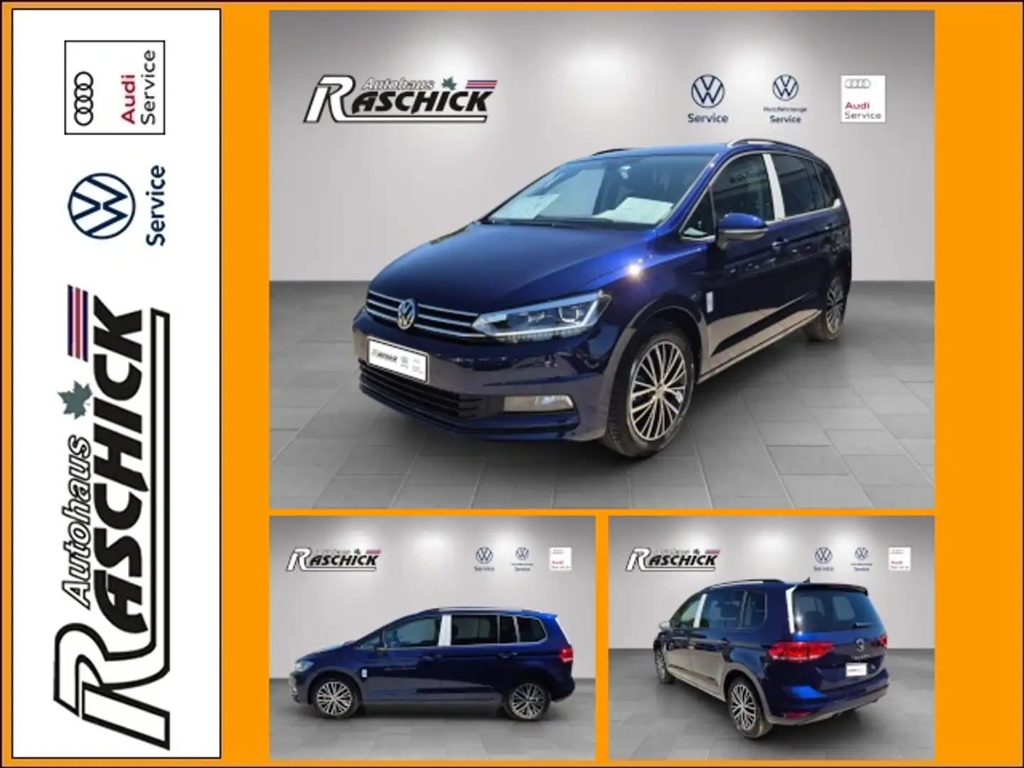 Volkswagen Touran Comfortline 1.5 TSI DSG ACC Kamera Navi LED Klima Bleu - 1