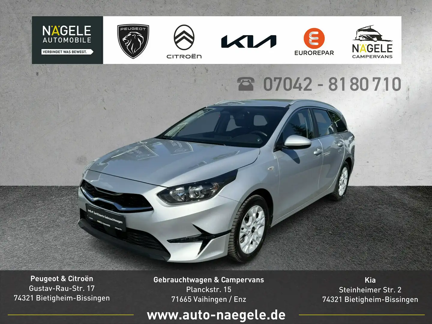 Kia Ceed SW / cee'd SW Ceed SW 1.5TGDi DCT Vision|Navi|Sitzh.|Trempomat Zilver - 1
