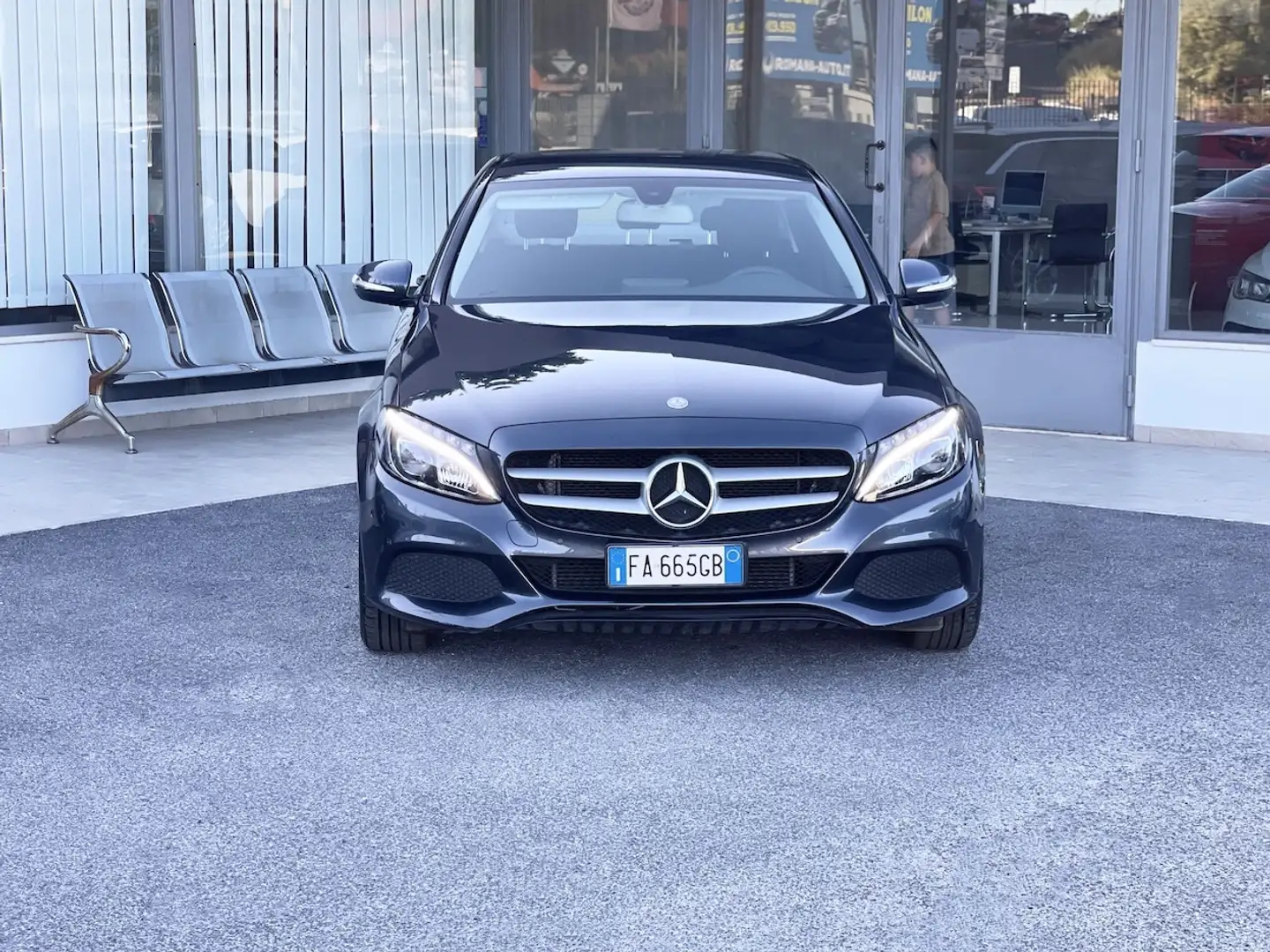 Mercedes-Benz C 180 1.6 Diesel 116CV E6 Automatica - 2015 Grigio - 2
