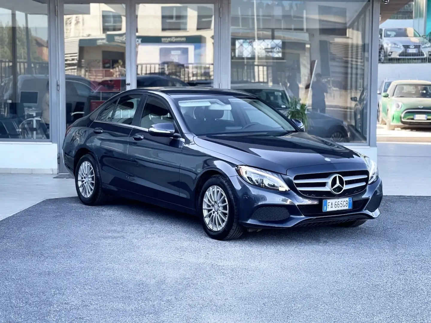 Mercedes-Benz C 180 1.6 Diesel 116CV E6 Automatica - 2015 Grigio - 1