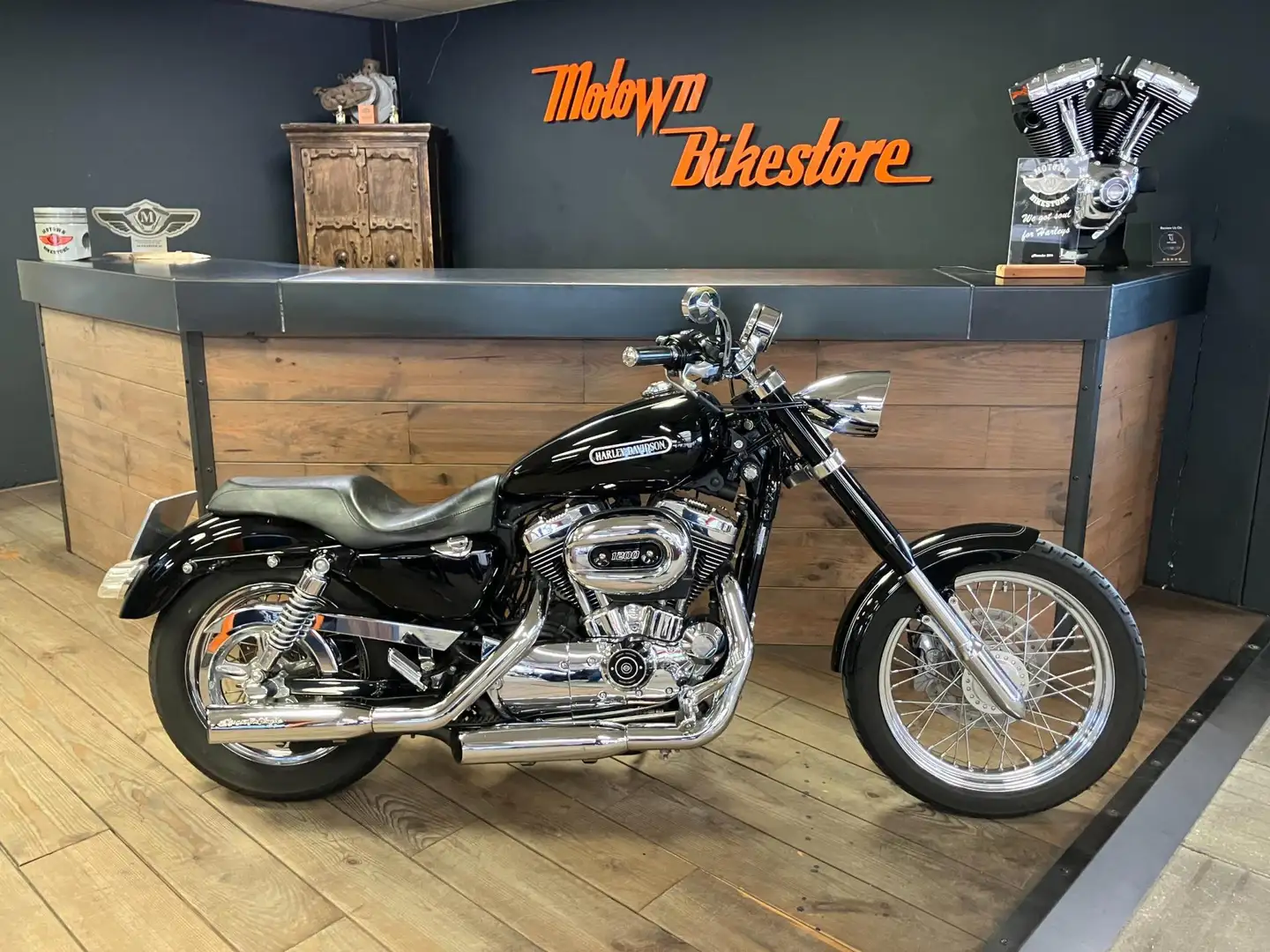 Harley-Davidson XL 1200 L Sportster Low Screamin Eagle Exhaust 5HD Negro - 1