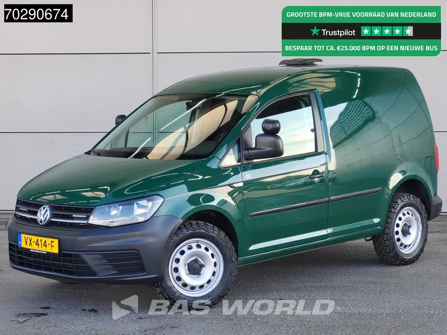 Volkswagen Caddy 122PK 4Motion 4x4 Euro6 L1H1 Trekhaak Airco Cruise Verde - 1