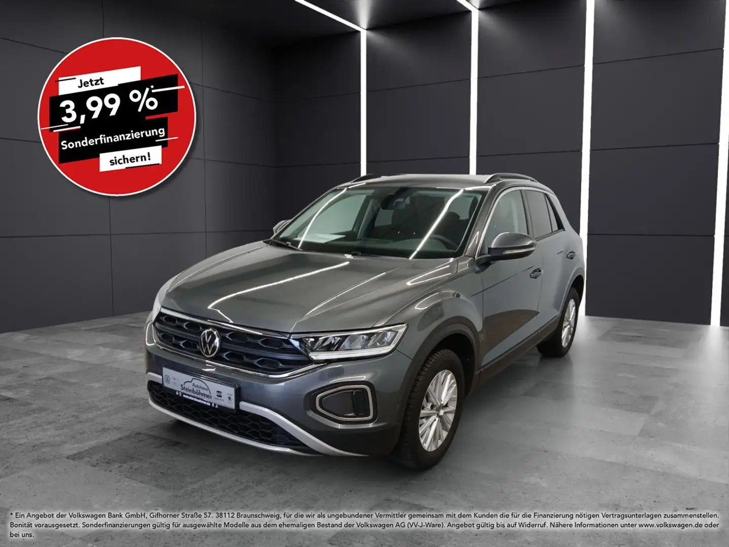Volkswagen T-Roc Life 1.0TSI LED NAV SHZ AppCon ParkAssist Grau - 1