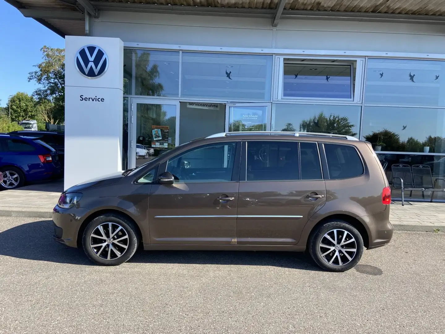 Volkswagen Touran 1.6 TDI DSG Highline 7-SITZER 16"+GRA+PAR Braun - 2