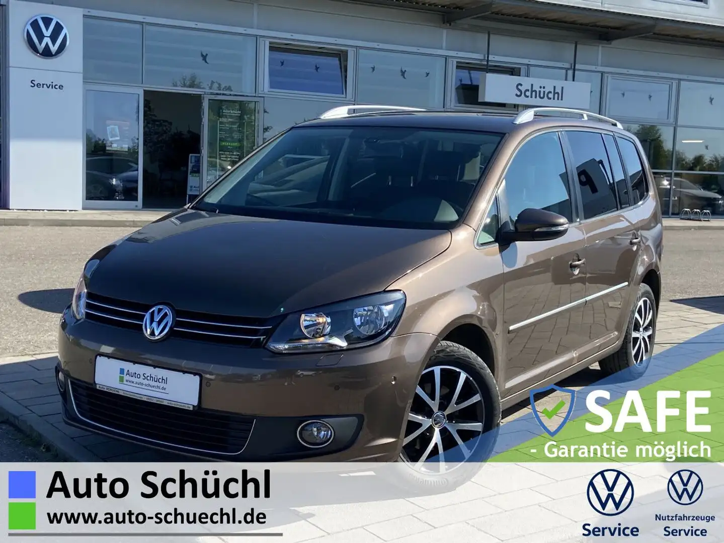 Volkswagen Touran 1.6 TDI DSG Highline 7-SITZER 16"+GRA+PAR Braun - 1