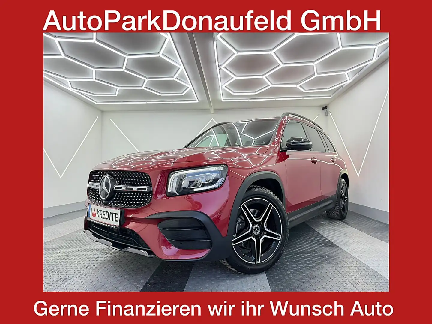 Mercedes-Benz GLB 200 Aut.AMG Line 7-Sitzer/Widescreen/Ambiente/Distr... Rot - 1