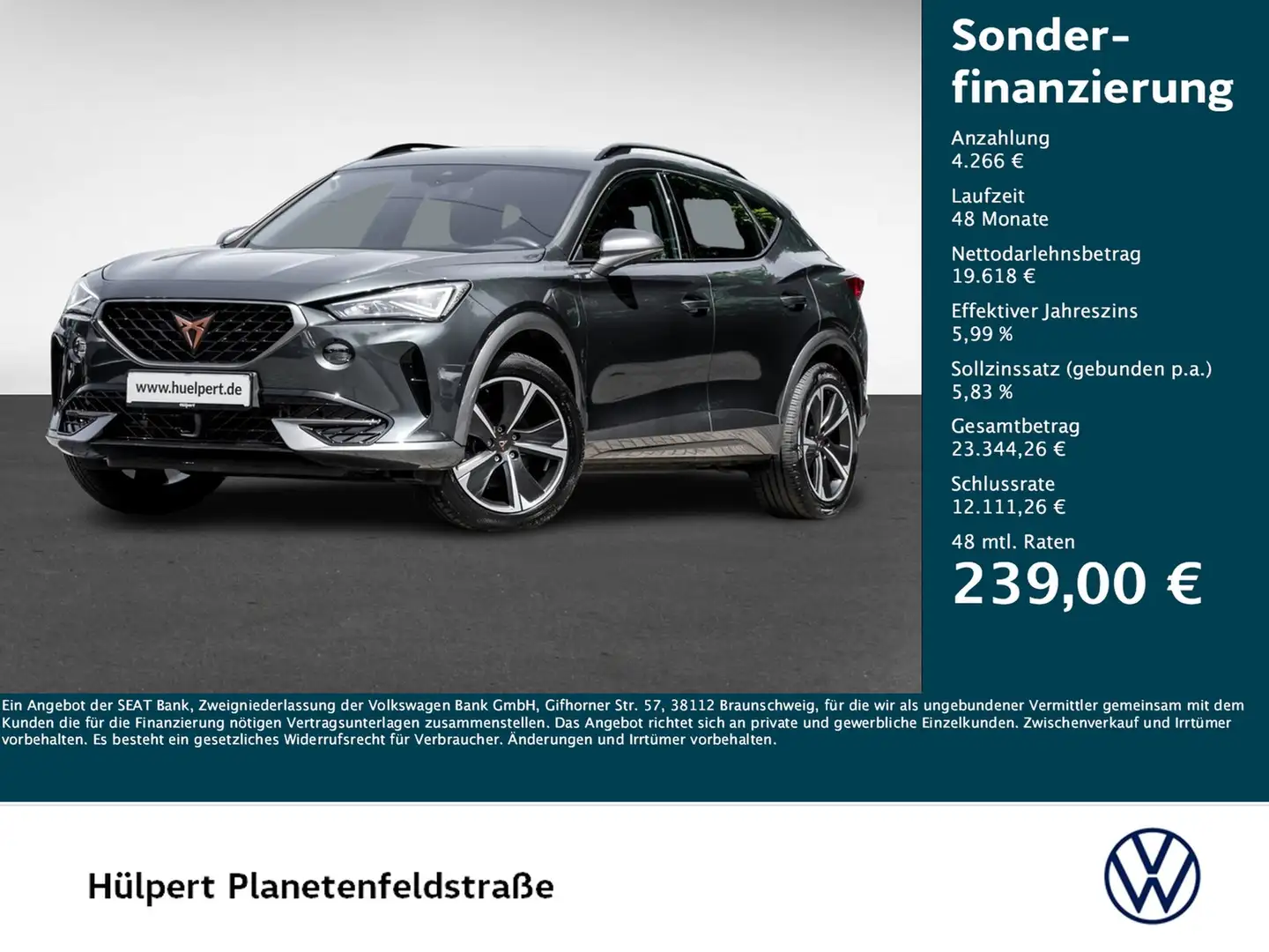 CUPRA Formentor 1.4 HYBRID ACC LM18 NAVI SITZHEIZUNG Verde - 1