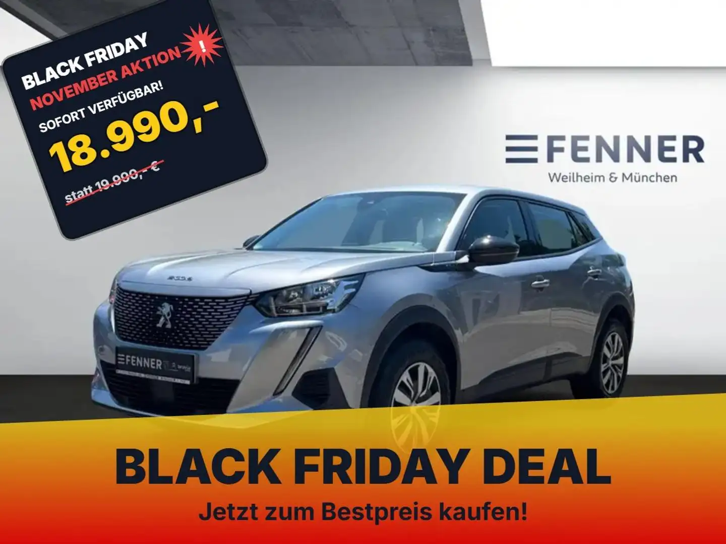 Peugeot 2008 e-Active 136 +SHZ-Einparkhilfe-MirrorLink+ Gris - 1