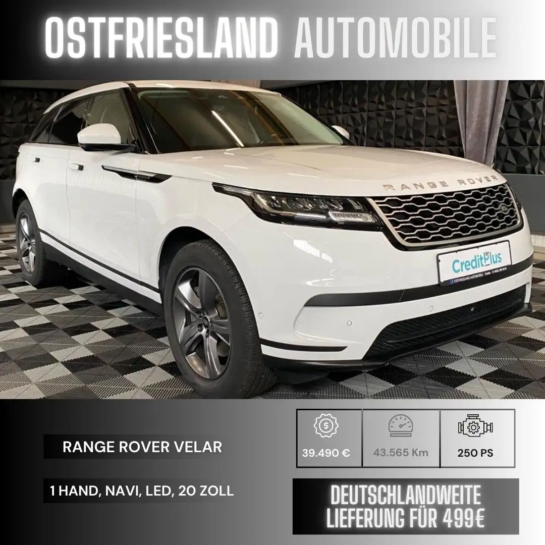 Land Rover Range Rover Velar 1 Hand LED, Alcantara, AHK Blanc - 1