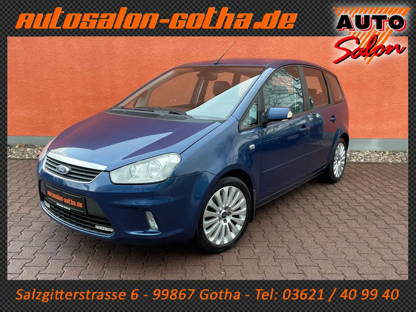 Ford C-Max 2.0 Titanium LEDER+NAVI SHZ PDC AHK KLIMA Blau - 1