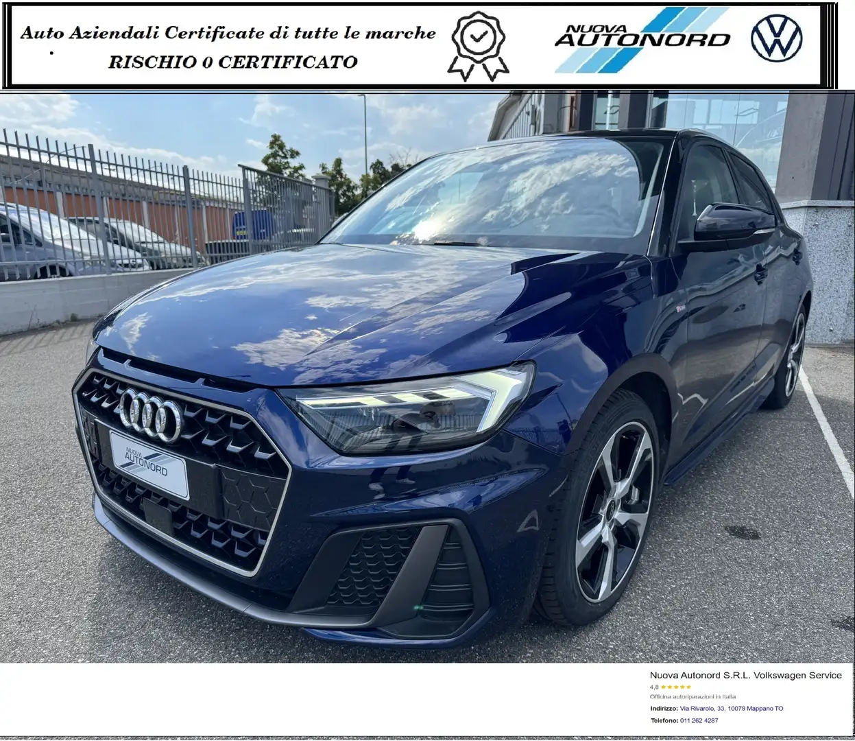 Audi A1 Sportback 30 1.0 tfsi S Line Edition 116cv Bleu - 2