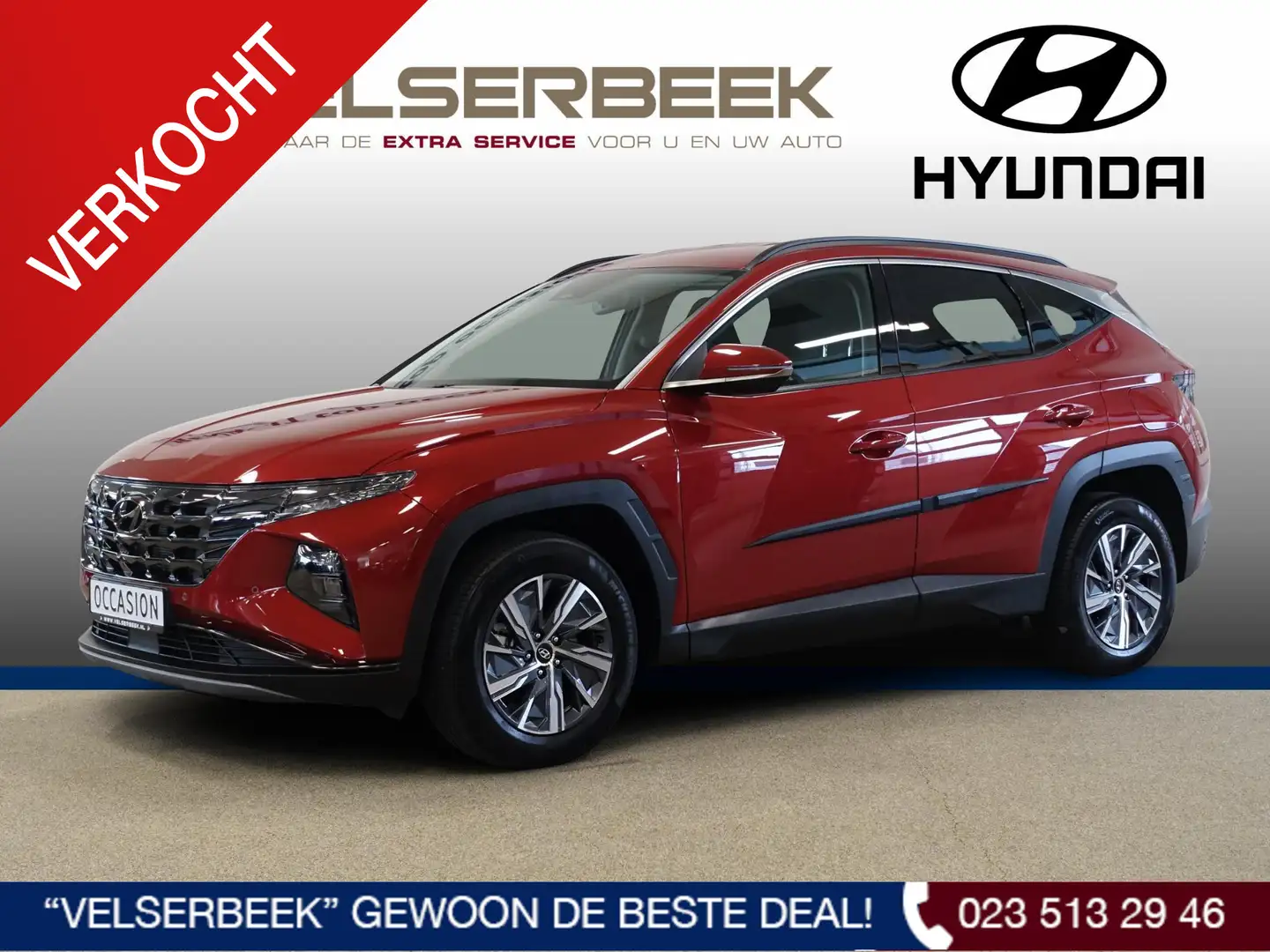 Hyundai TUCSON 1.6 T-GDI HEV Comfort * Automaat / 20.433 Km * Rouge - 1