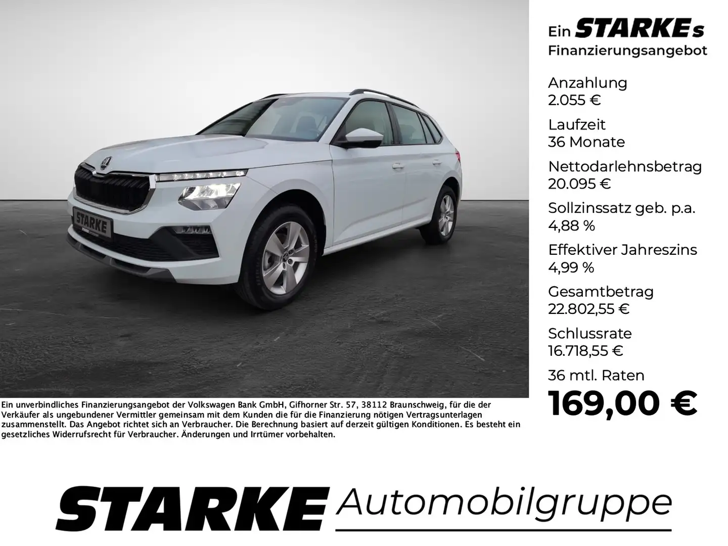 Skoda Kamiq 1.0 TSI DSG Selection Blanc - 1
