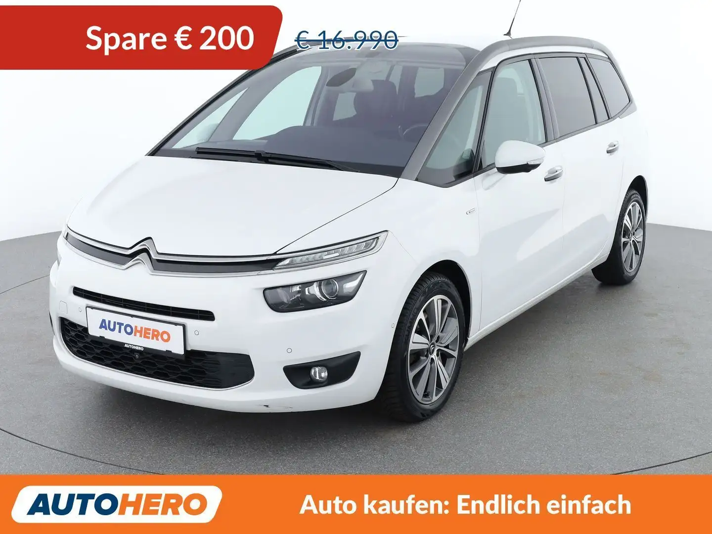 Citroen C4 Picasso 2.0 Blue-HDi Shine Weiß - 1
