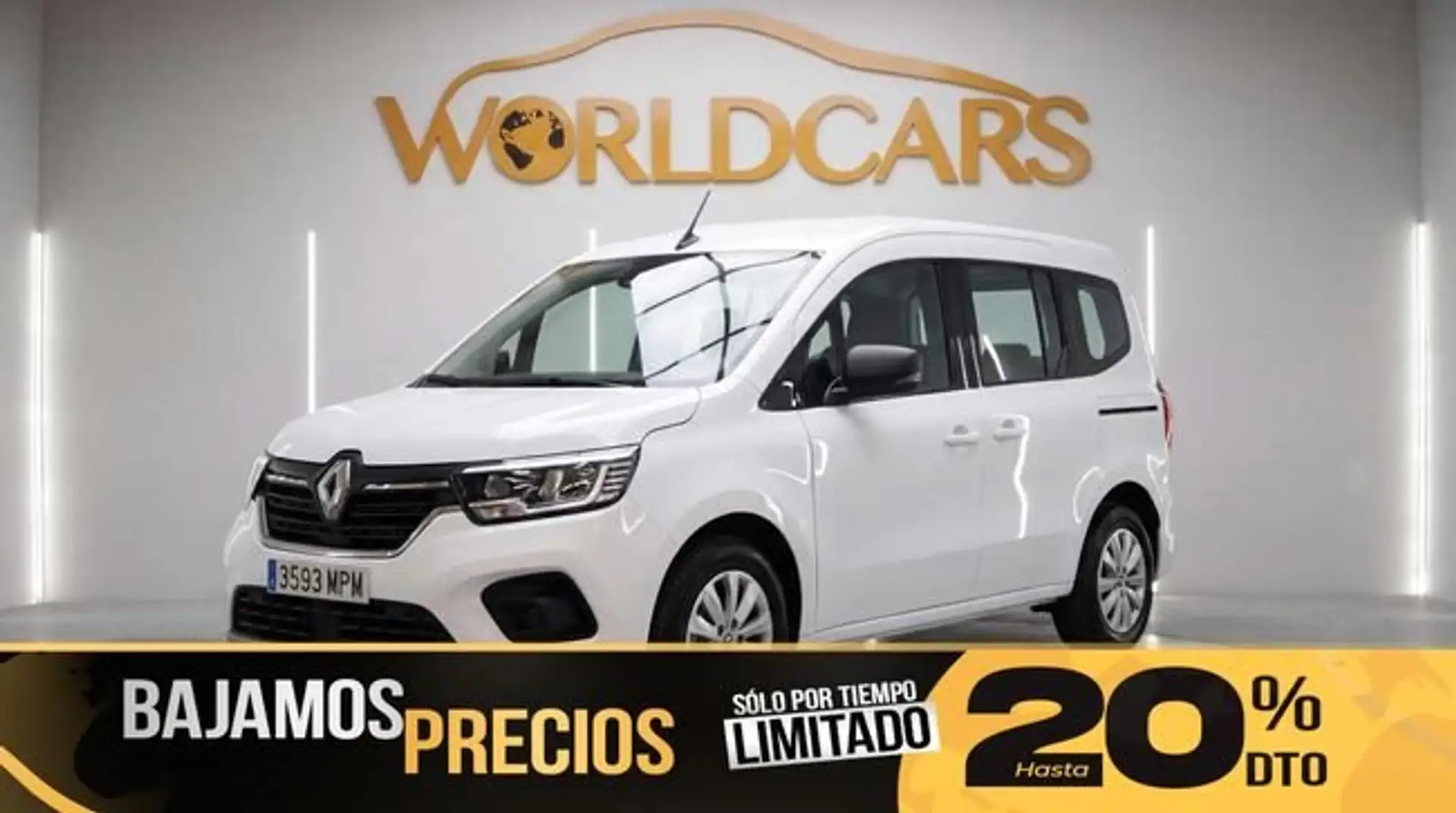 Renault Kangoo iii 1.5 blue dci 95 authentic Blanco - 1