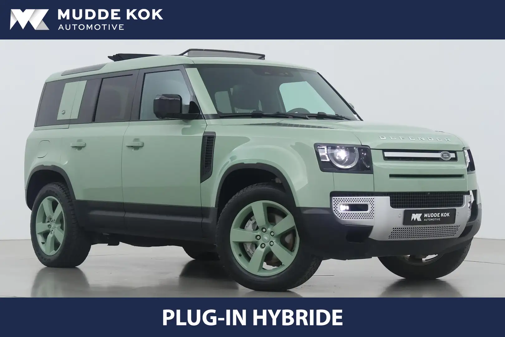 Land Rover Defender P400e 110 75th Edition | ACC | Canvas-Vouwdak | Lu Groen - 1
