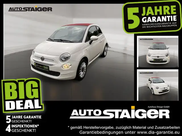 Fiat 500C 500 Cabrio 1.2 8V S&S Lounge Pano+SD+LM+PDC+AUT