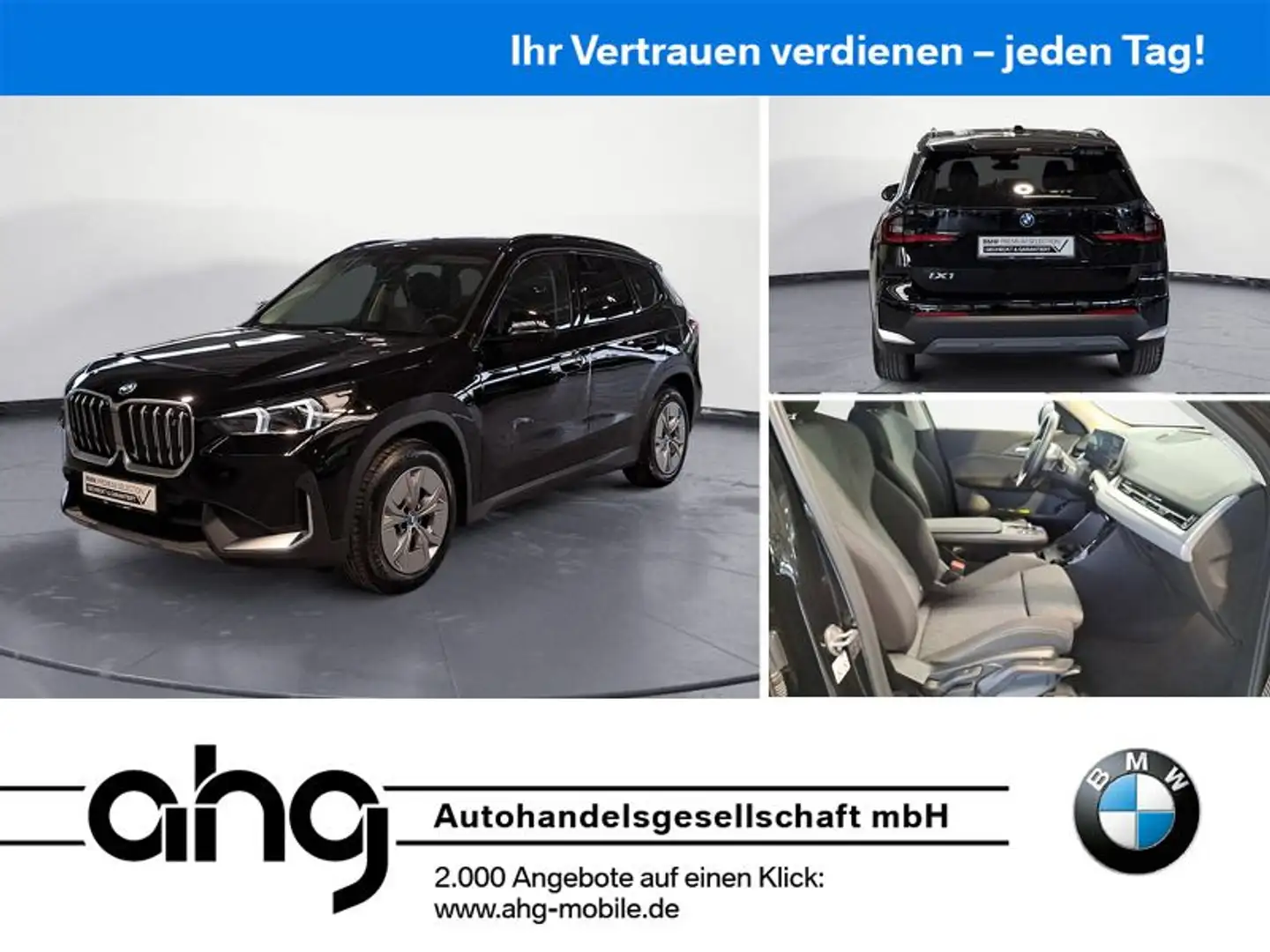 BMW iX1 xDrive30 AHK Adaptives Fahrwerk Sportsitze P Nero - 1