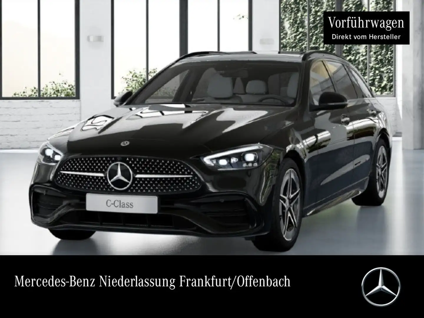 Mercedes-Benz C 300 e T AMG+NIGHT+PANO+360+TOTW+KEYLESS+9G Schwarz - 1
