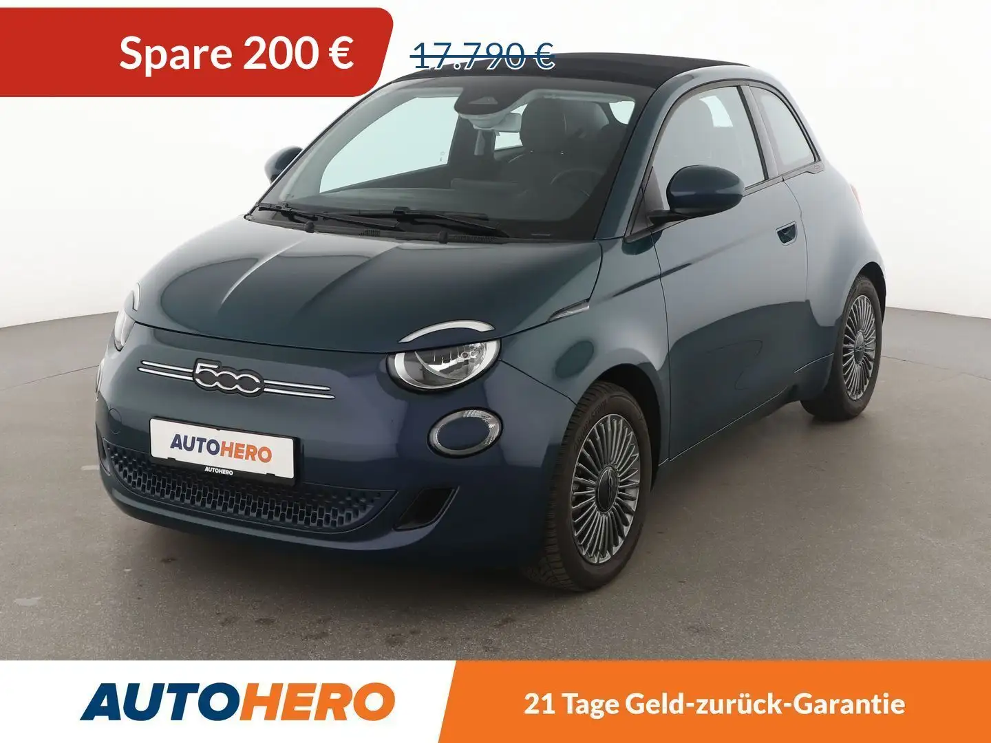 Fiat 500e electric drive 87 kW Icon Aut.*NAVI*PDC*SPUR*KLIMA Vert - 1