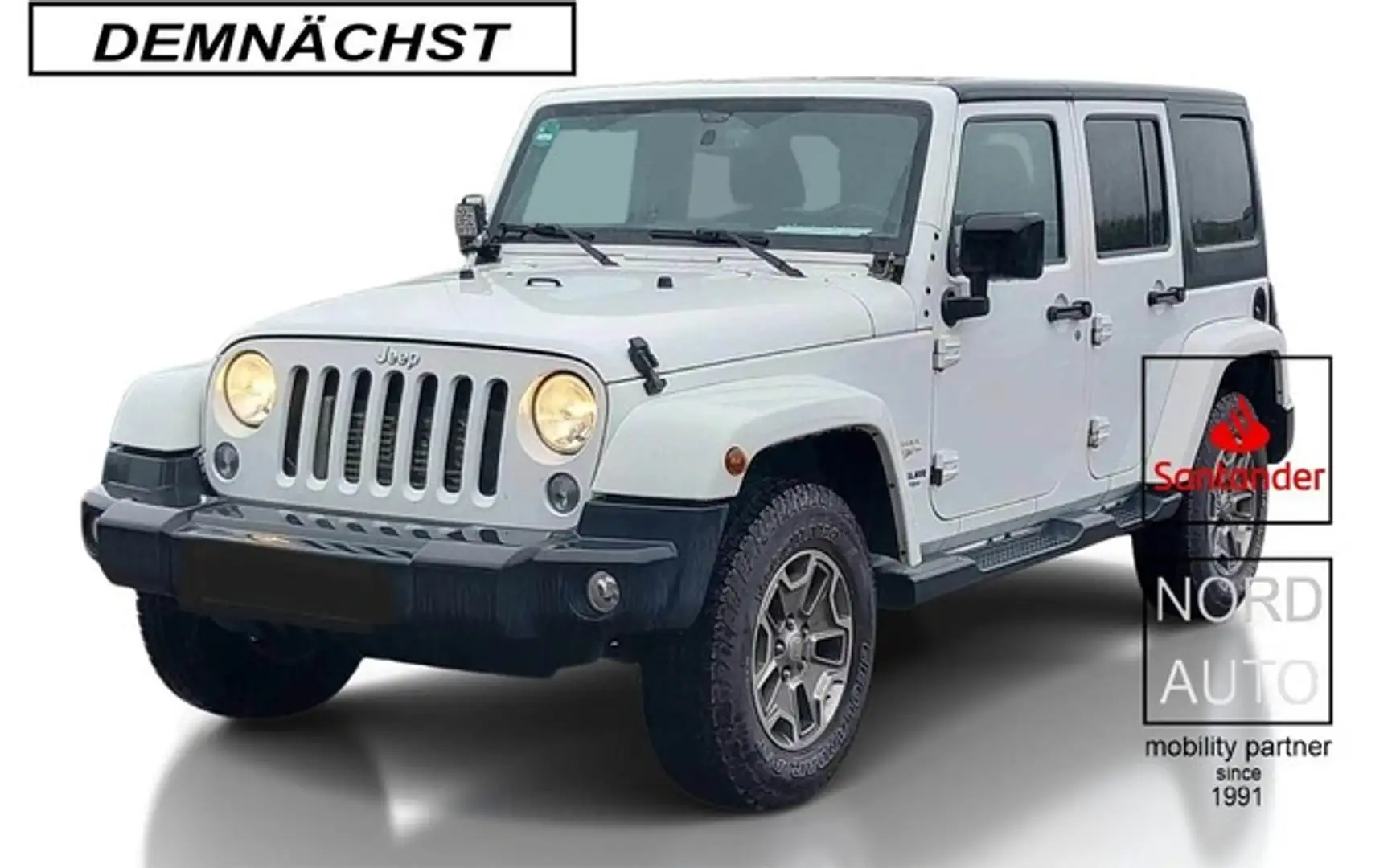 Jeep Wrangler 2.8Crdi Sahara Aut Navi/Leder/Ahk Weiß - 1