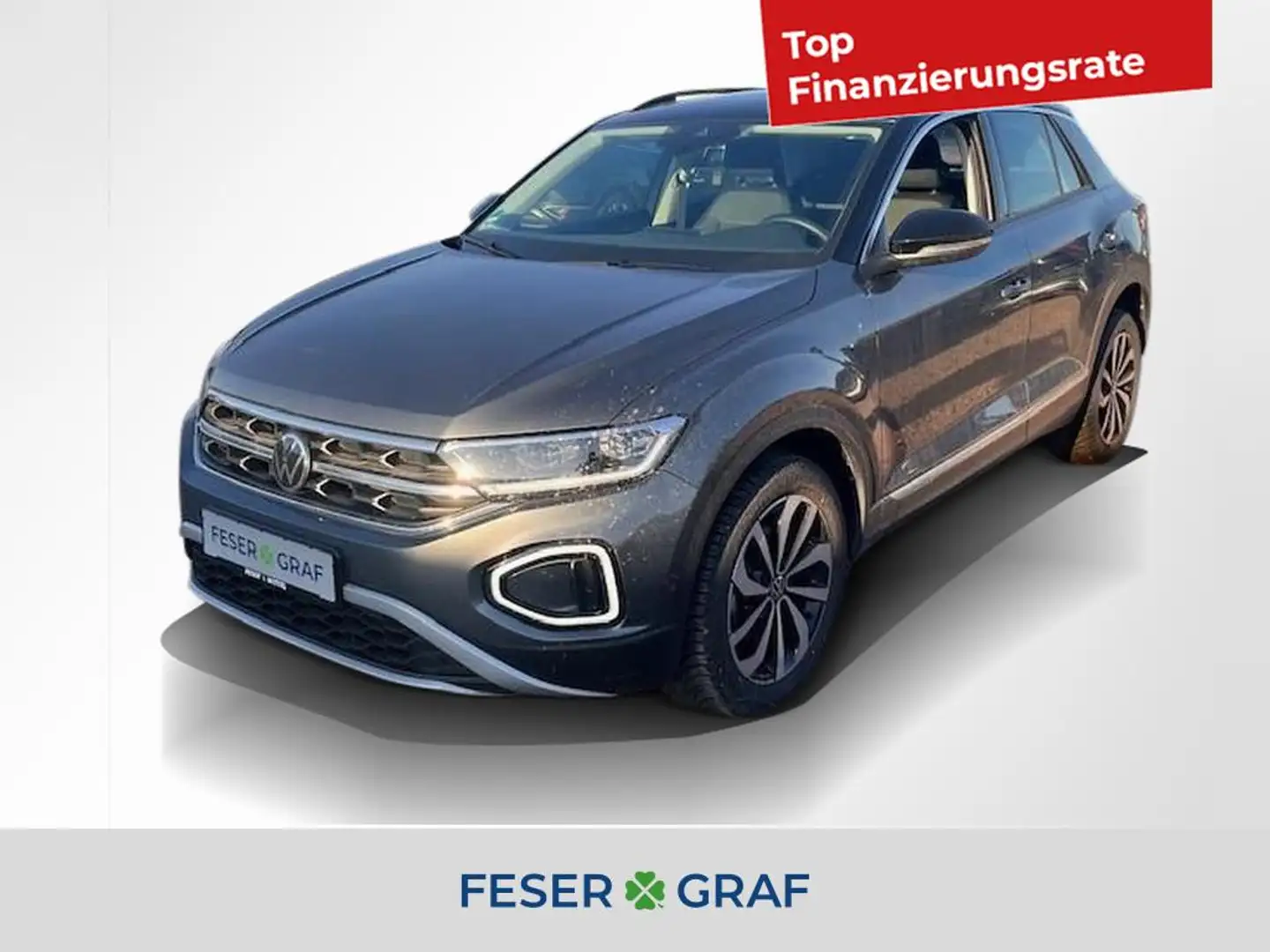 Volkswagen T-Roc 1.0 TSI Style LED/ACC/AHK/Pano/2xPDC/5J Garantie Grau - 1
