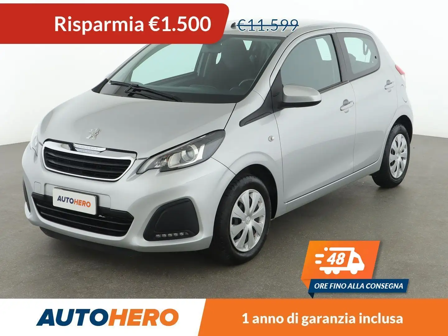 Peugeot 108 1.0 VTi Active Argento - 1