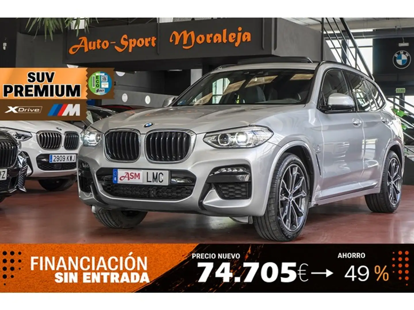 BMW X3 xDrive 20dA Plateado - 1