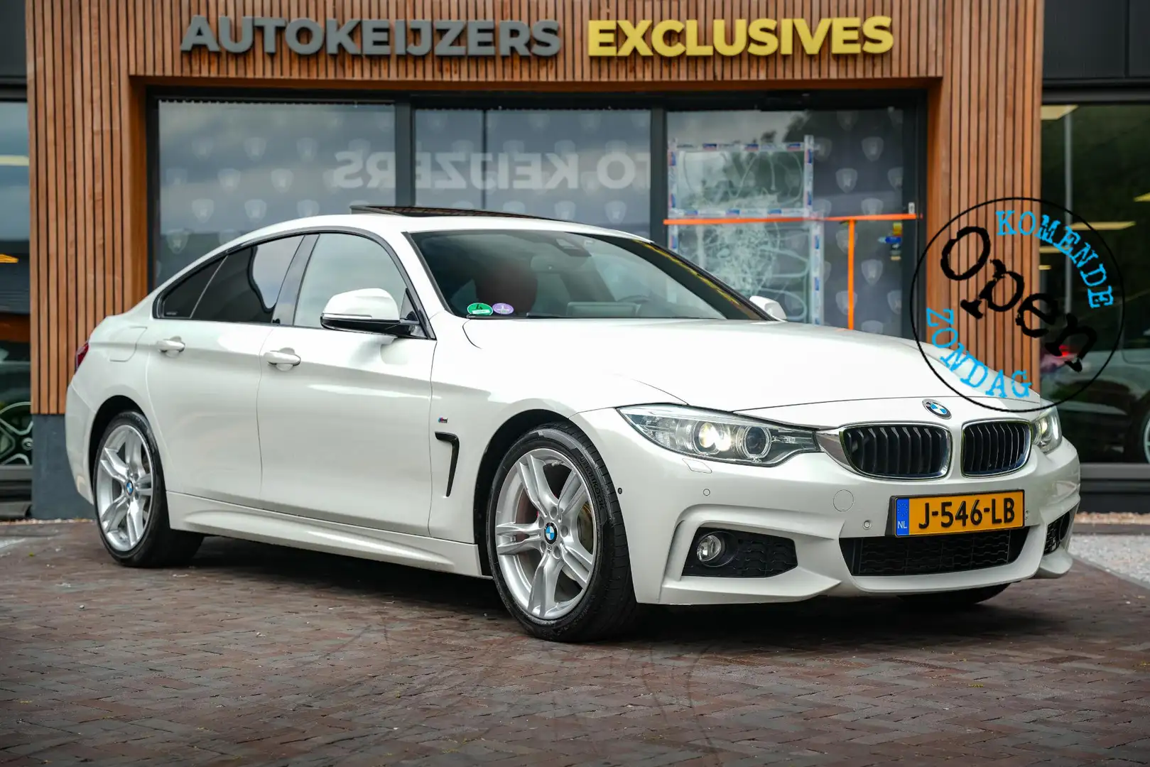 BMW 420 4-serie Gran Coupé 420i High Executive Schuifdak M Wit - 1