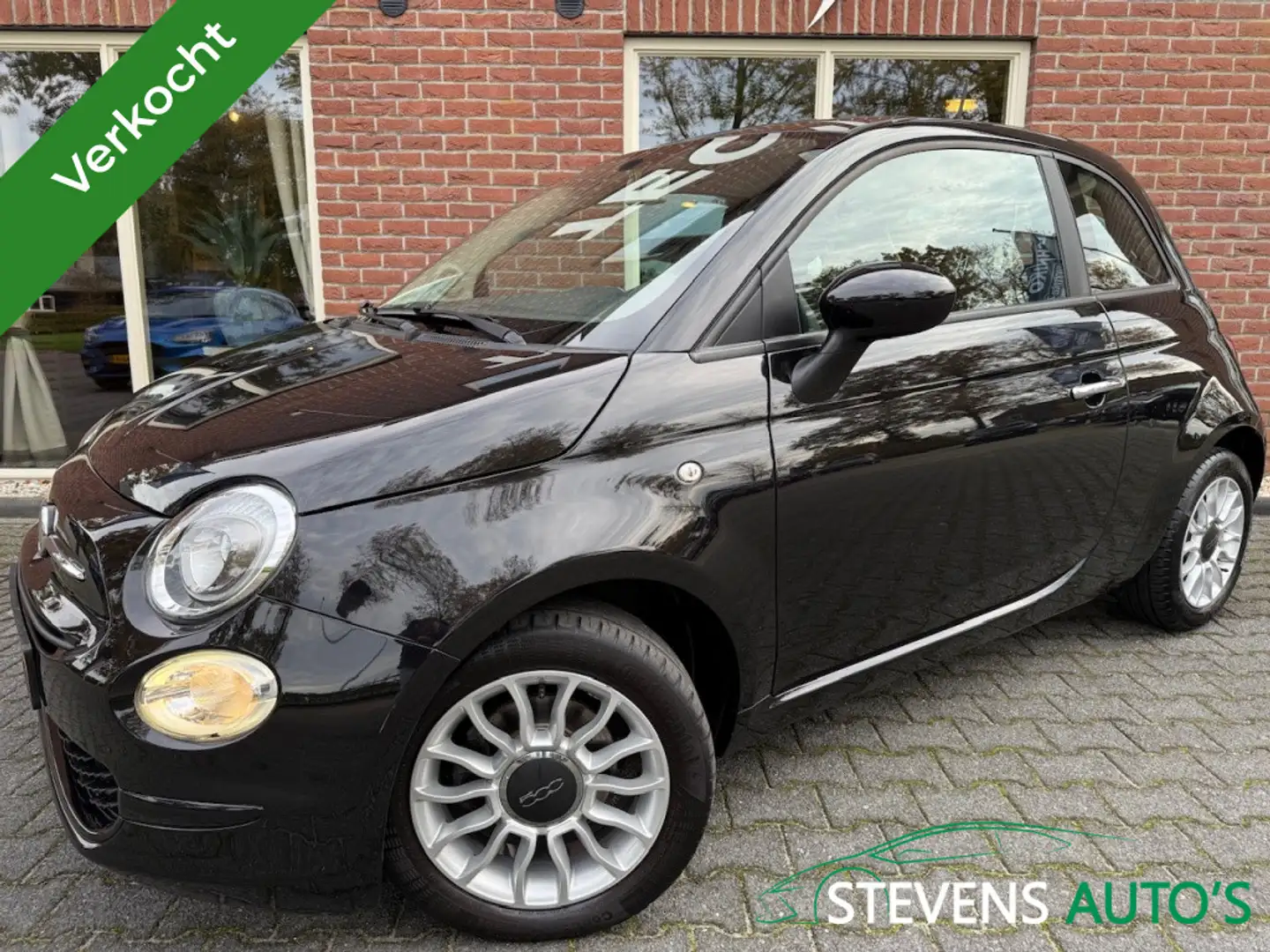 Fiat 500 1.0 TwinAir Pop RIJKLAAR / AIRCO / RADIO / LMV / E Schwarz - 1