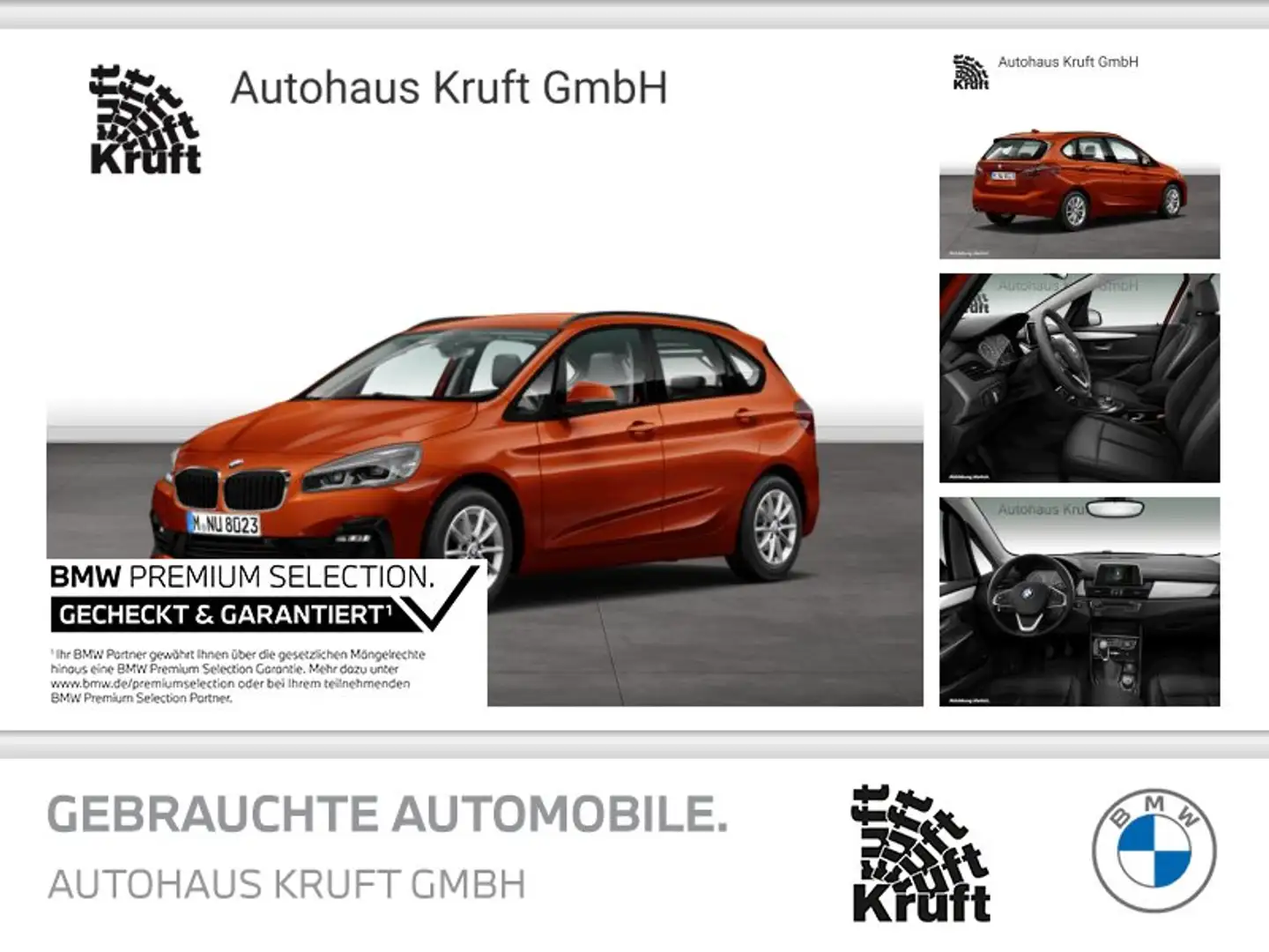 BMW 216 i Active Tourer ADV+DAB+LED+SITZHZ+PDC Orange - 1