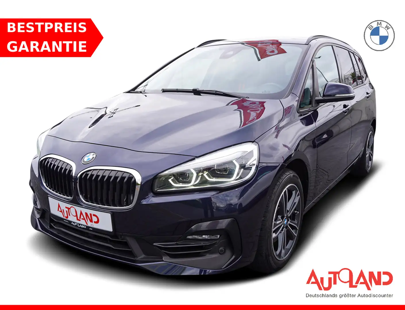 BMW 216 216i  Sport Line LED 7-Sitzer el. Heckklappe PDC Blau - 1