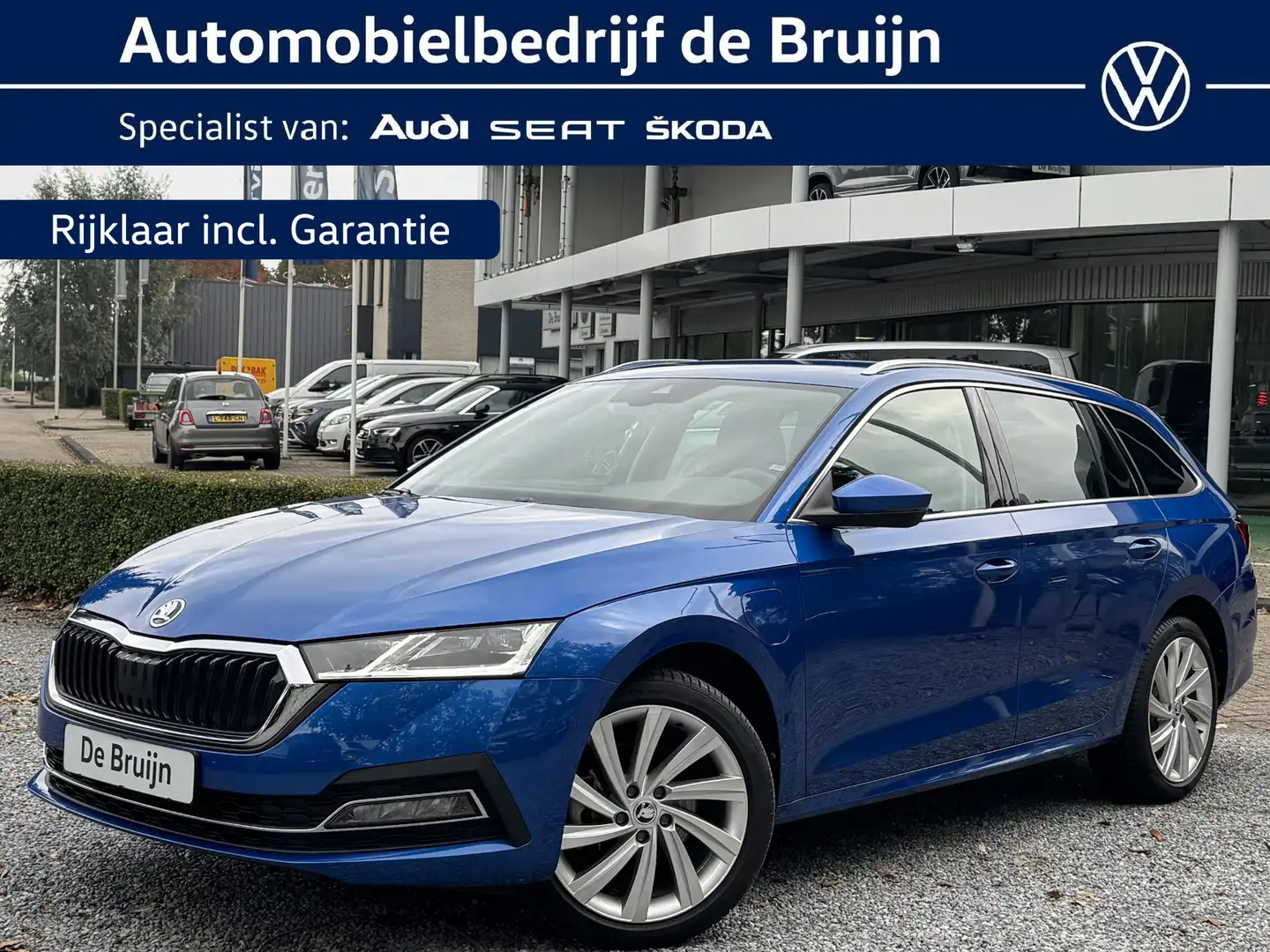 Skoda Octavia Combi 1.4 TSI PHEV Bus. Edition (Trekhaak,Virtual, Bleu - 1