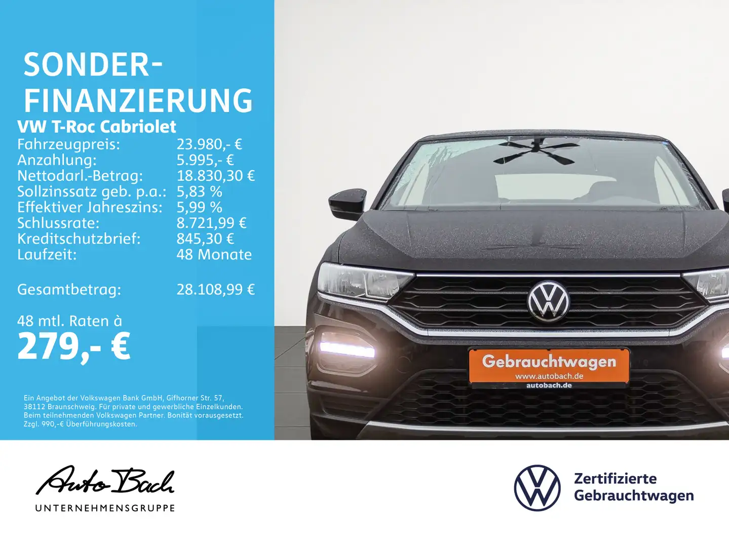 Volkswagen T-Roc Active 1.5TSI DSG Navi Standhzg Schwarz - 2