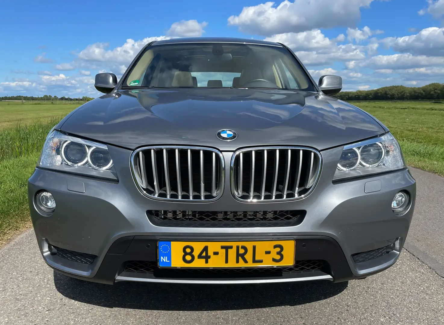 BMW X3 xDrive28i High Exec. 6-cilinder Pano 1 NL eigenaar Grijs - 2