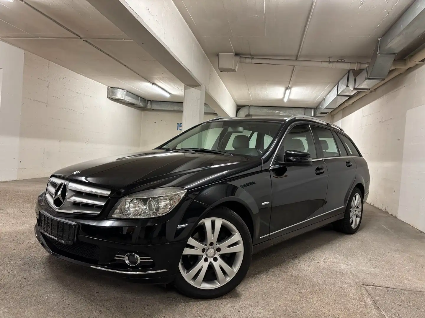 Mercedes-Benz C 180 T-MODEL KOMPRESSOR|AUT|LEDER|S-HEFT| 2HAND Noir - 2