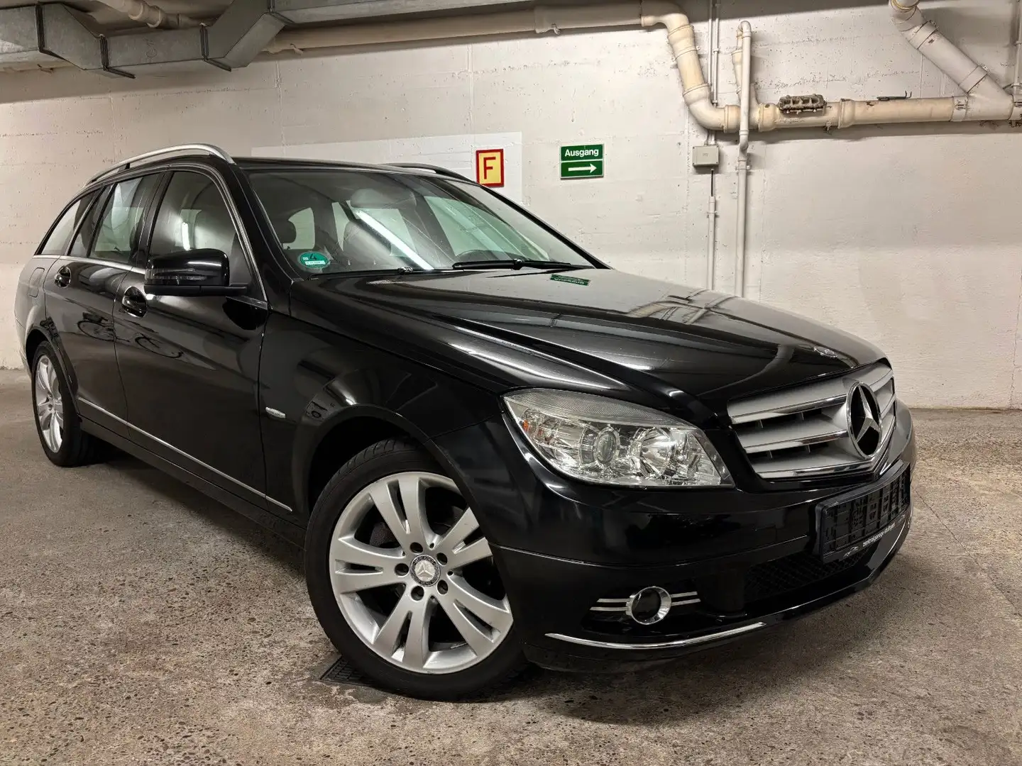 Mercedes-Benz C 180 T-MODEL KOMPRESSOR|AUT|LEDER|S-HEFT| 2HAND Noir - 1