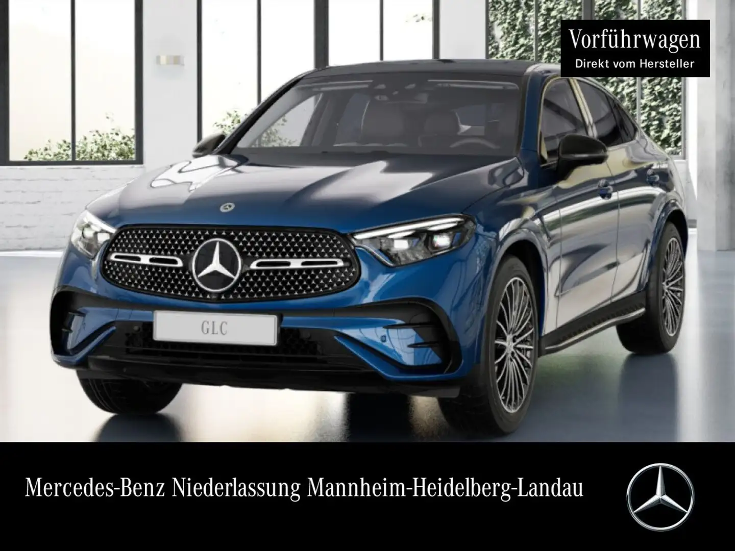 Mercedes-Benz GLC 220 d 4M AMG+NIGHT+PANO+360+AHK+KEYLESS+9G Bleu - 1