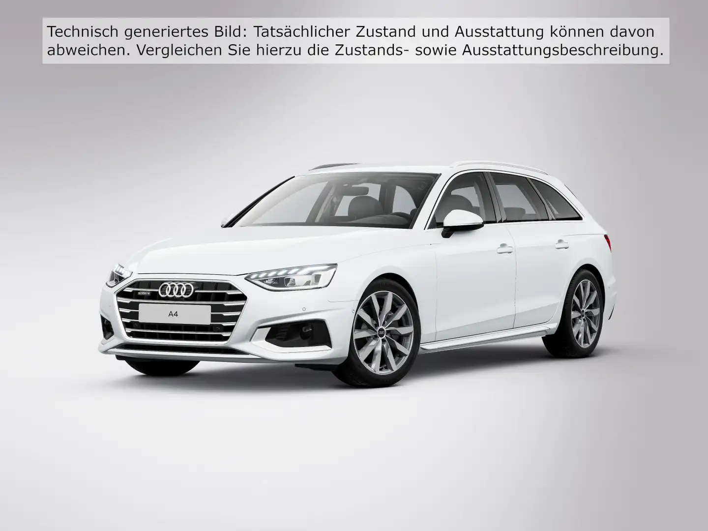 Audi A4 advanced 40 TDI qu AHK LEDER NAVI STHZ Weiß - 2