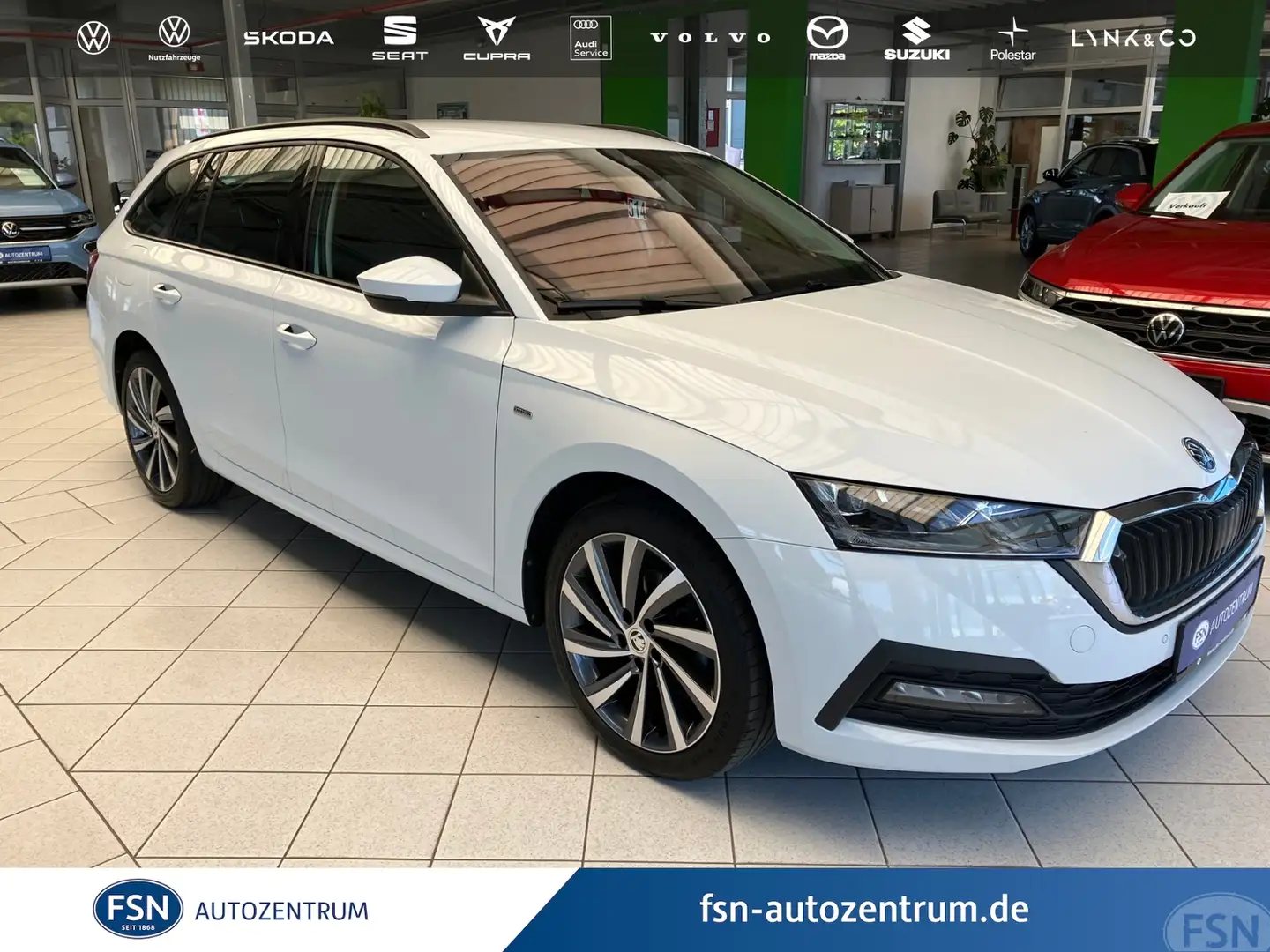 Skoda Octavia Combi .0 TDI Tour DSG MATRIX NAVI LED GRA Blanc - 1
