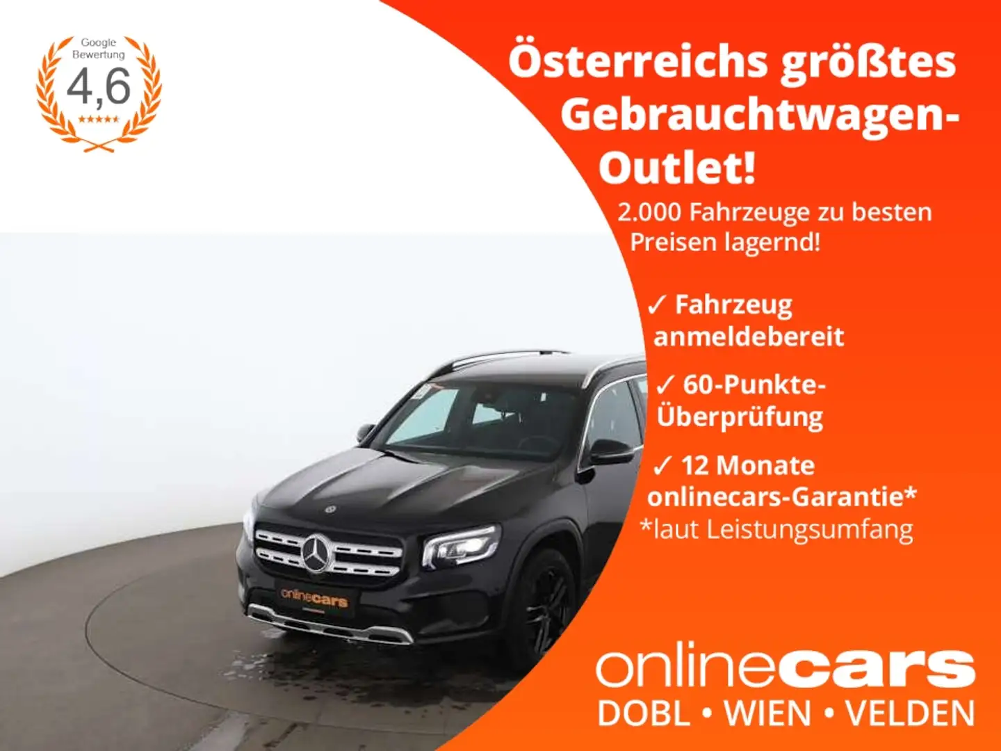 Mercedes-Benz GLB 200 d Progressive Aut LED AHK RADAR NAV LEDER Schwarz - 1