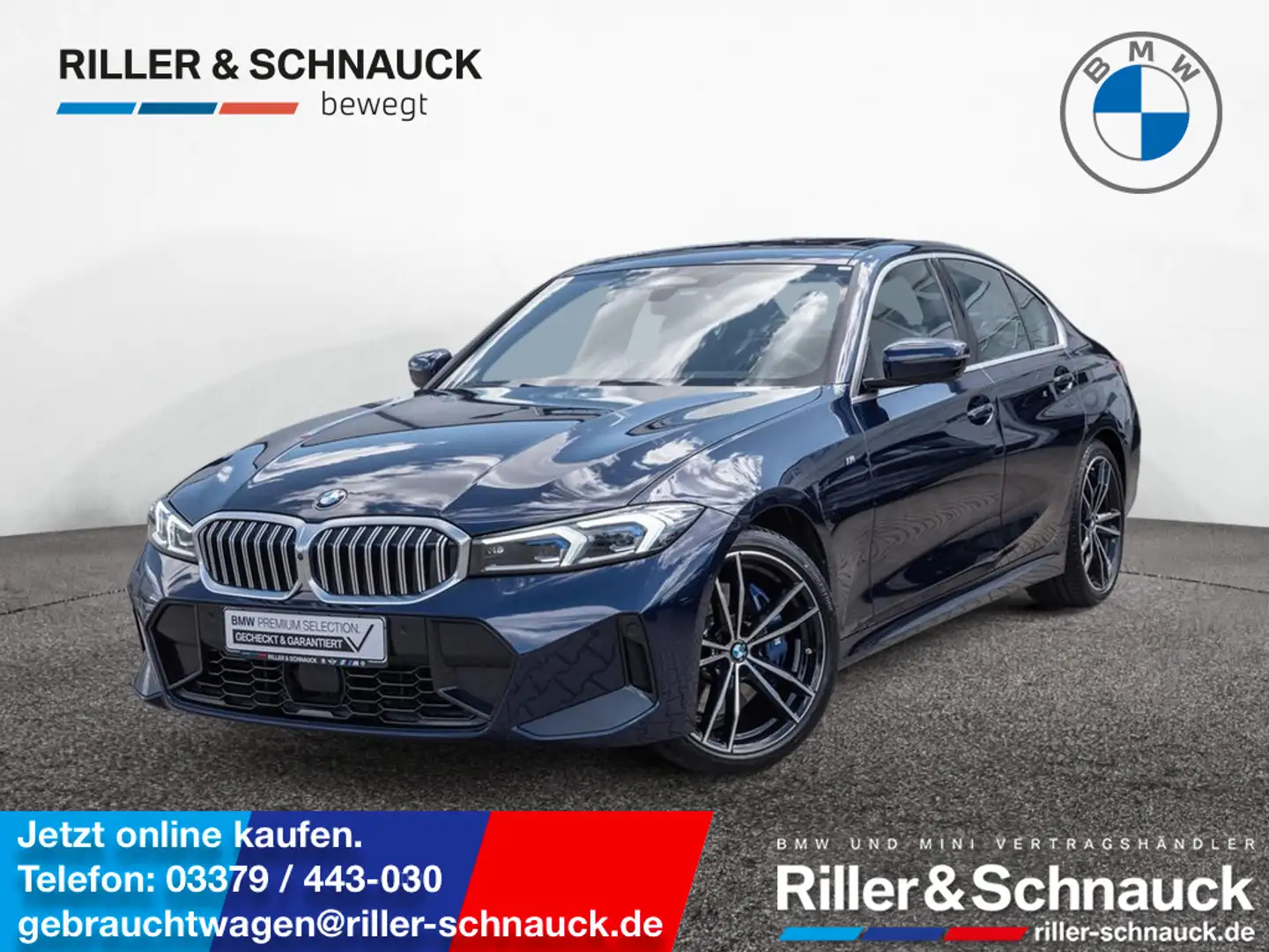 BMW 320 d xDrive M-Sport HUD STANDHZ 360° MEMORY Bleu - 1
