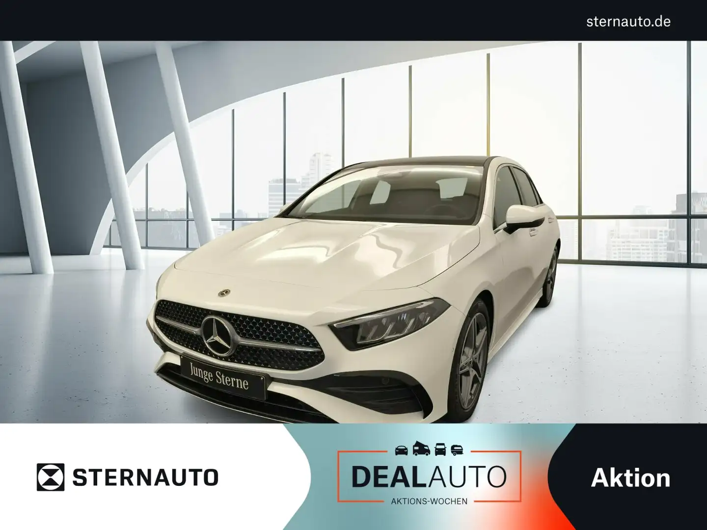 Mercedes-Benz A 200 A 200 AMG Premium Pano Smartphone Integration Navi Weiß - 1