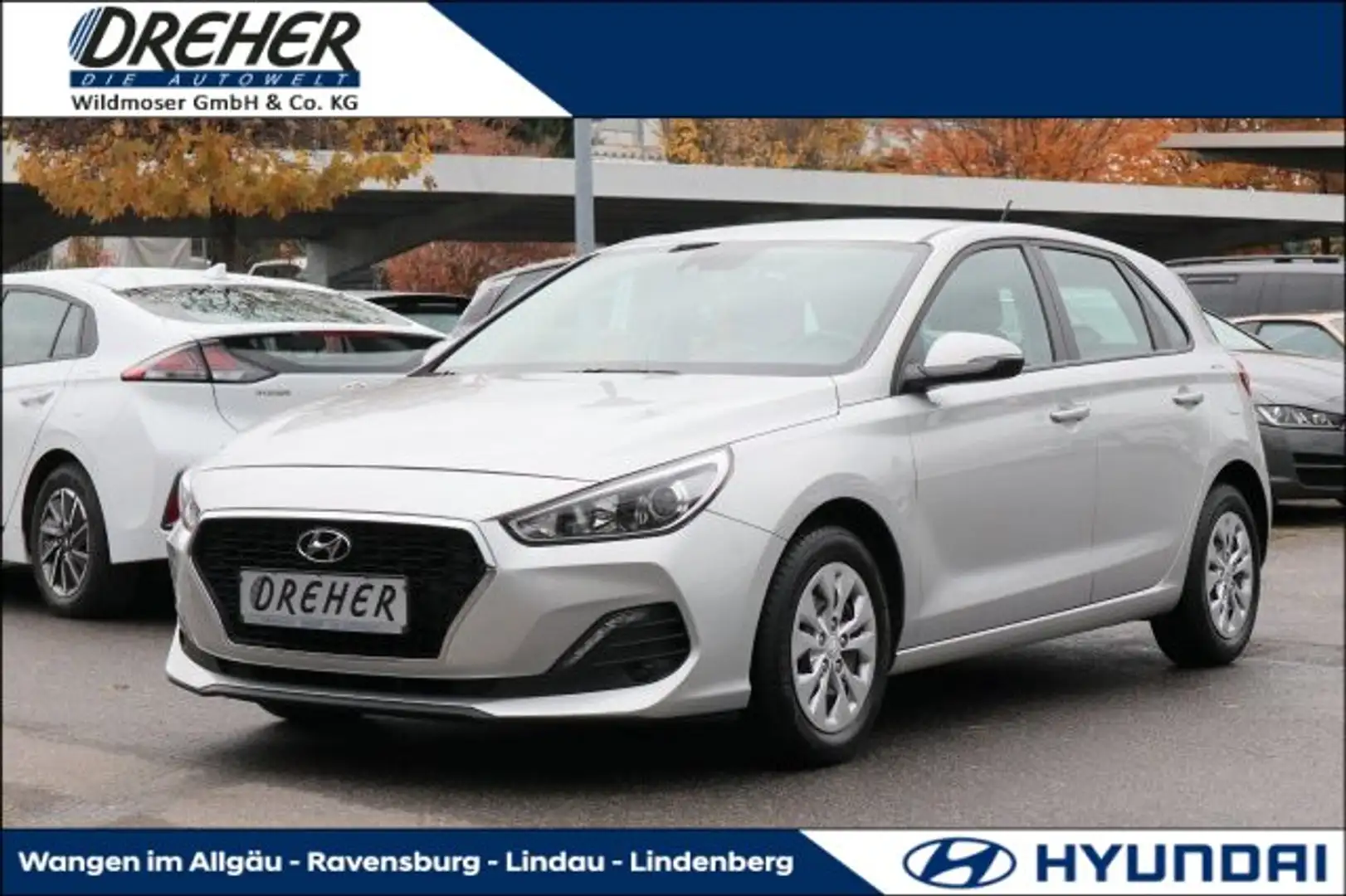 Hyundai i30 i30 1.4 Select Klima/MF-Lenkrad/Bluetooth Tempomat Argent - 1