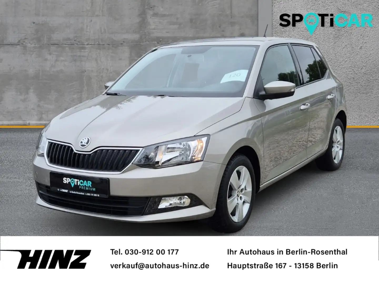 Skoda Fabia Ambition 1.2 TSI, Klima,PDC,Allwetter,AHK Beige - 1