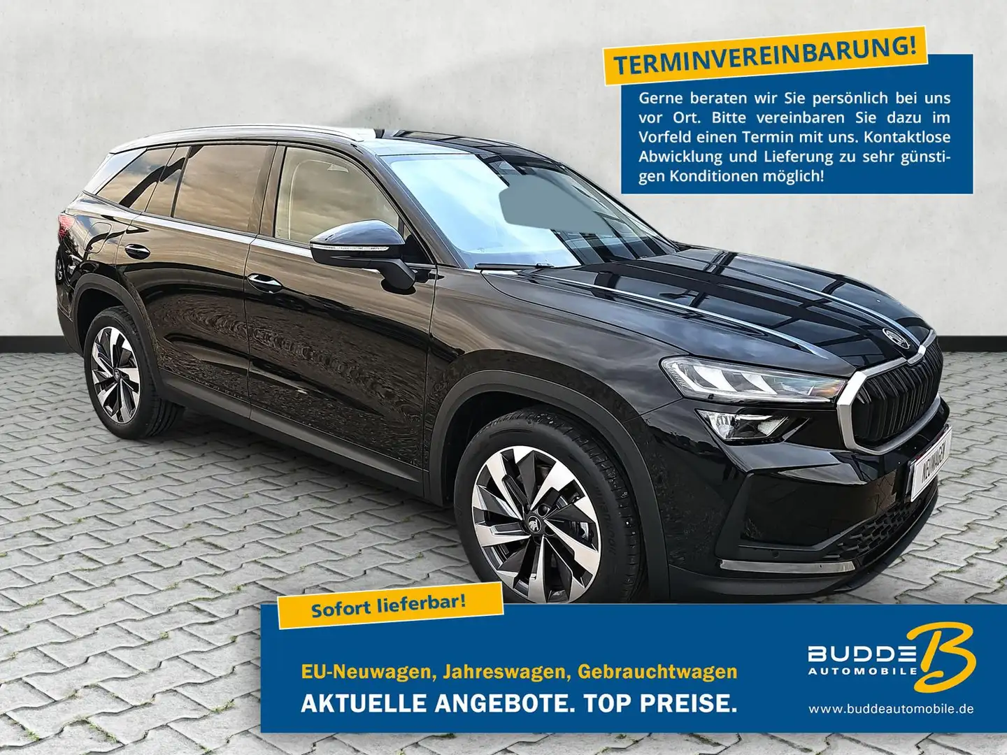 Skoda Kodiaq 2.0 TDI DSG 4x4 Selection 5Si AHK Memory Negro - 1