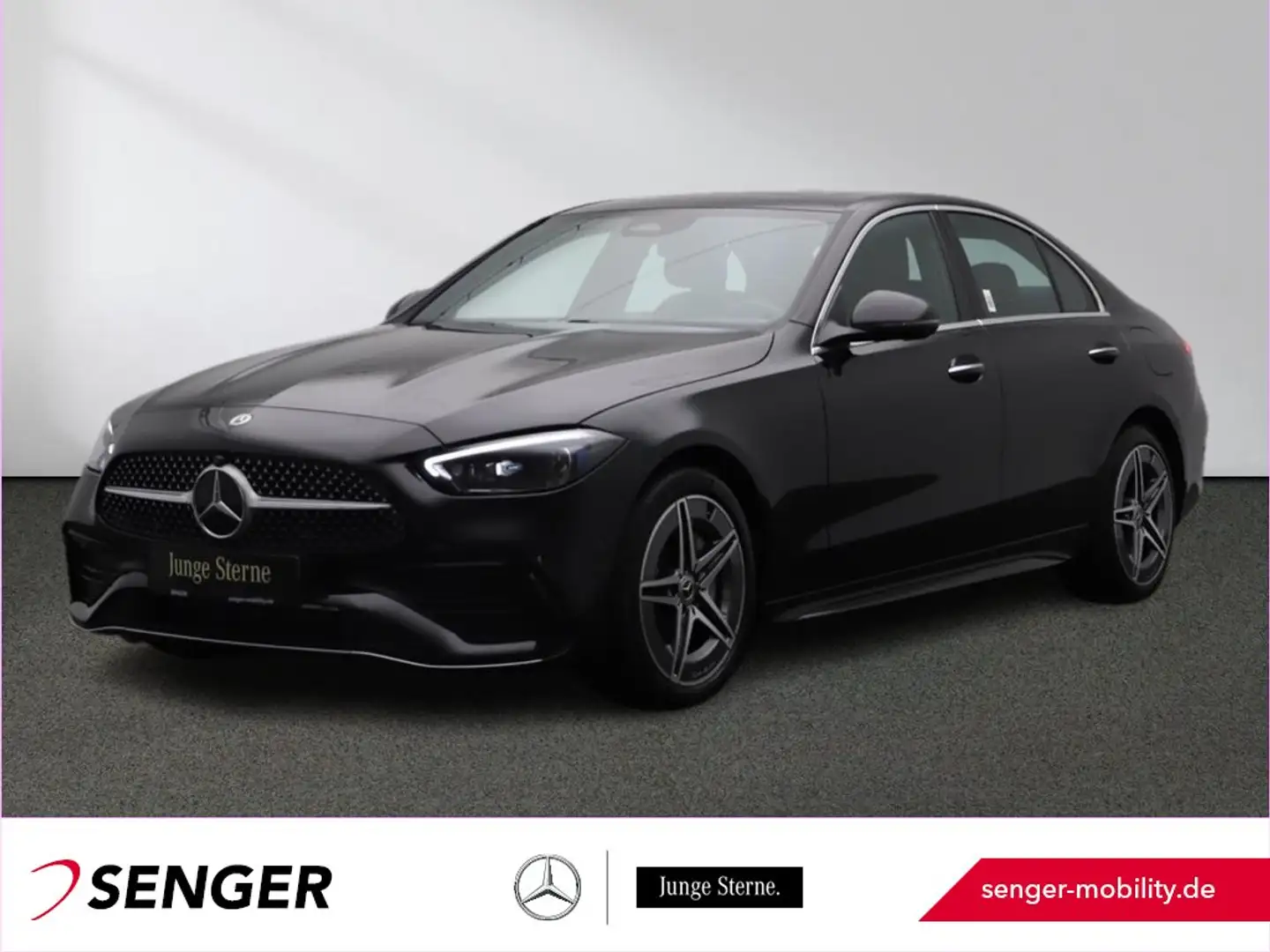 Mercedes-Benz C 300 de 4M AMG Digital-Light Schiebedach 360°-K Schwarz - 1
