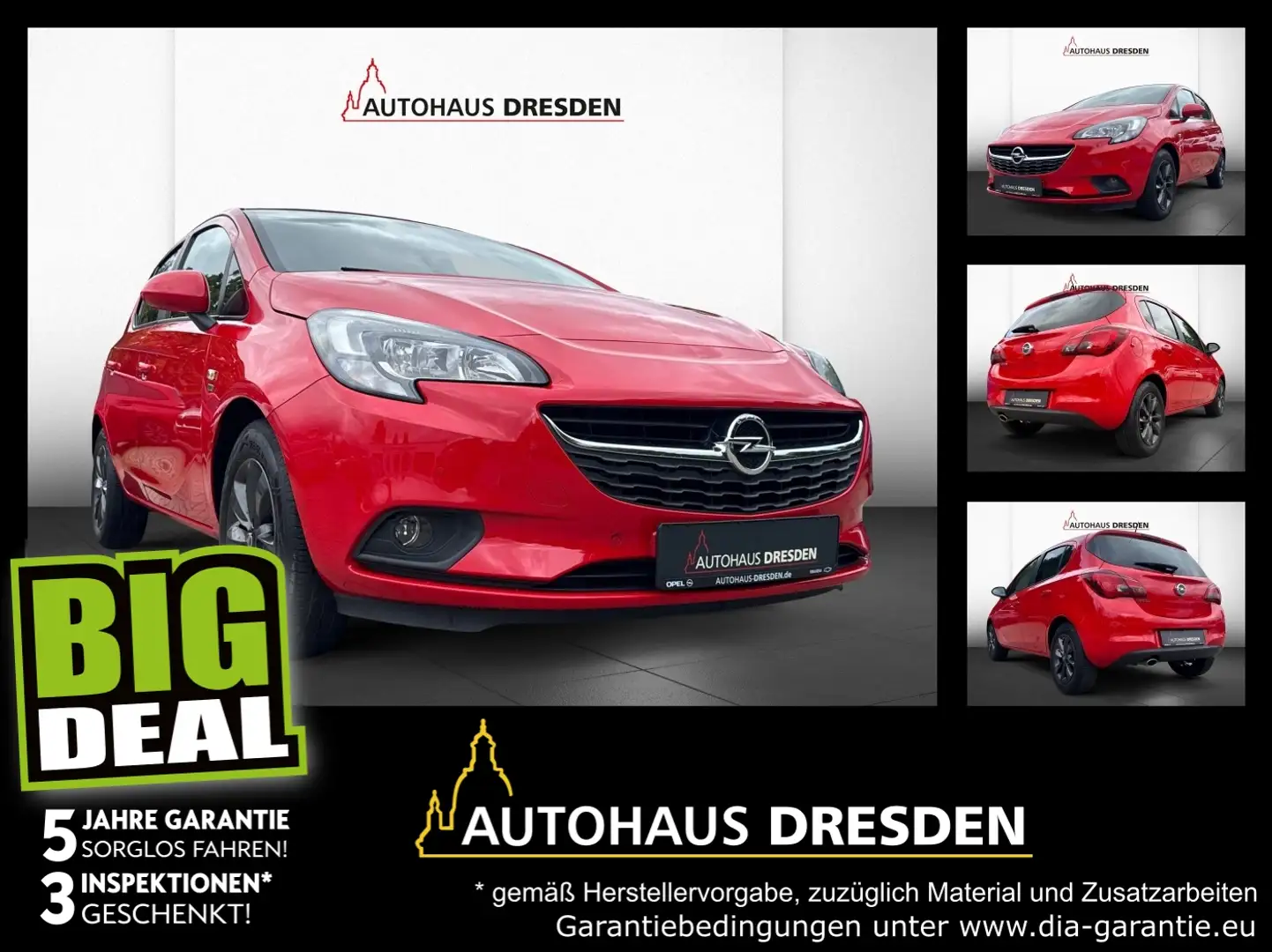 Opel Corsa E ecoFlex 1.4 Turbo 120 Jahre *DAB*SHZ*KAM* Rot - 1