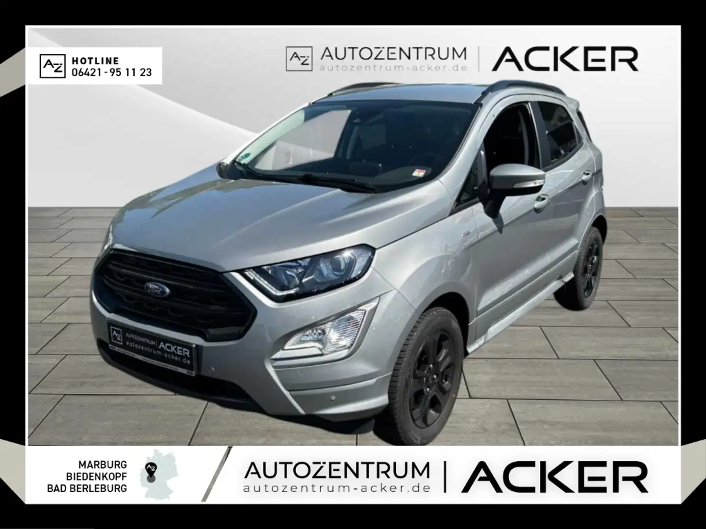 Ford EcoSport 1.0 EcoBoost ST-Line AHK RFK WinterPak Argento - 1