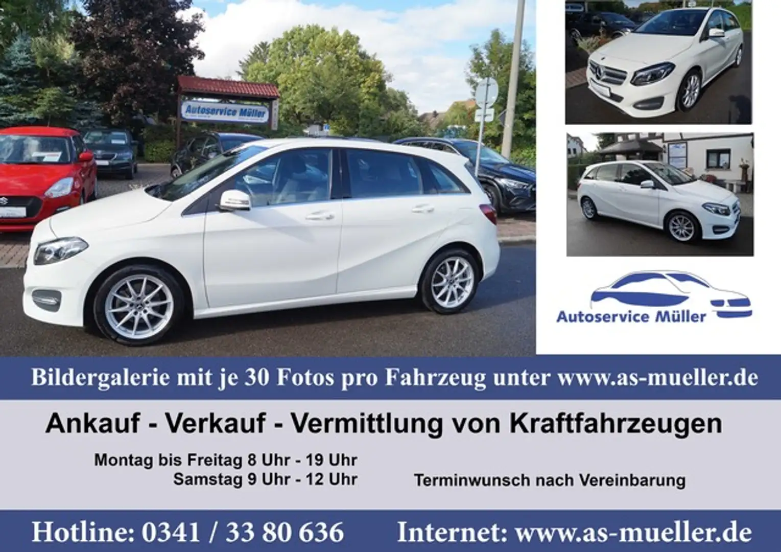 Mercedes-Benz B 200 Edition B Navi-LED-PDC-Sitzh.-WR- 44773 km Weiß - 1